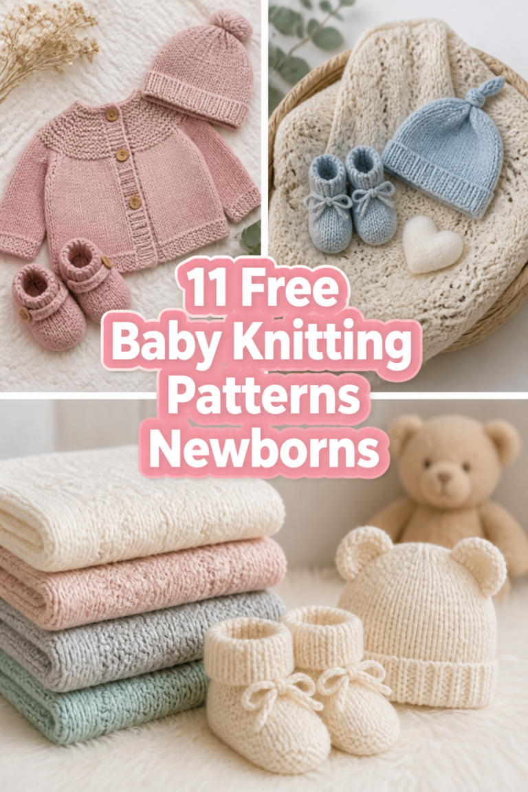 🧶 11 Free Baby Knitting Patterns Newborns