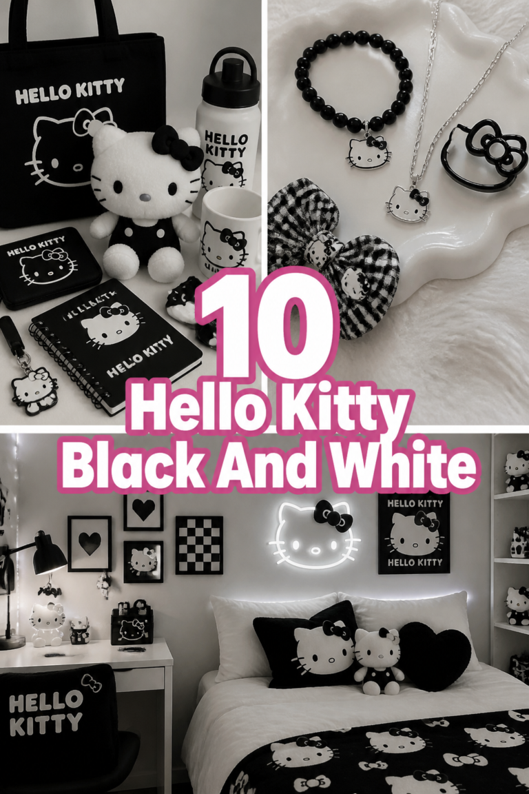 ⭐ 10 Hello Kitty Black And White