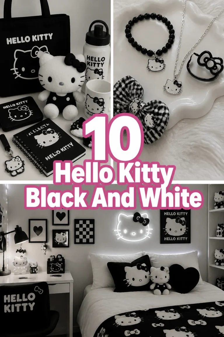 ⭐ 10 Hello Kitty Black And White