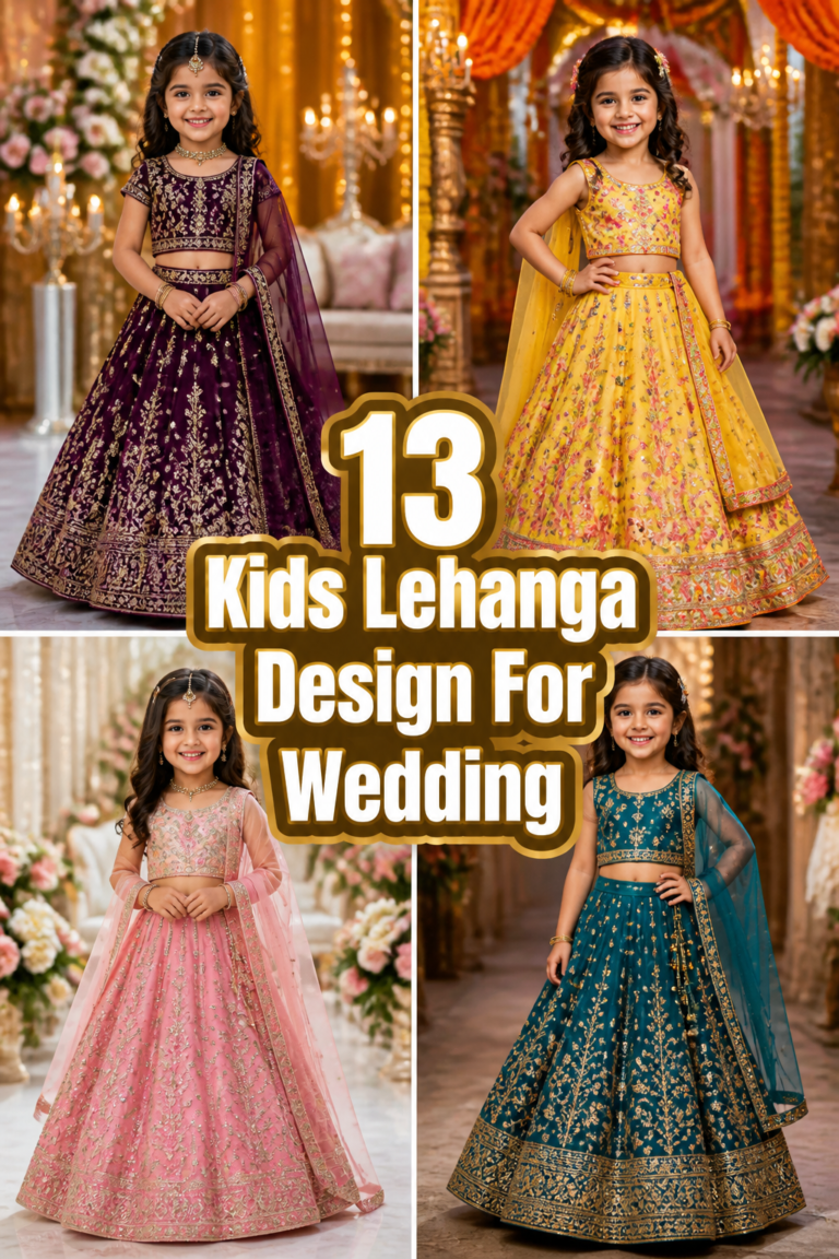 🌸 13 Kids Lehanga Design For Wedding