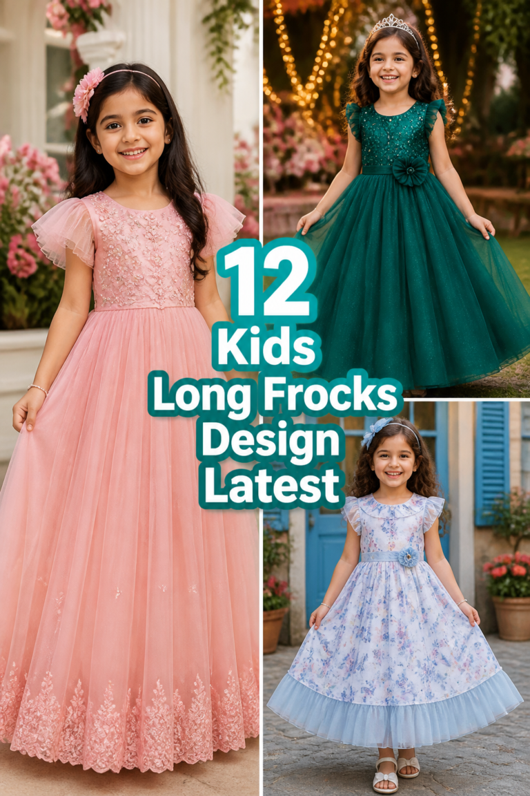 👗 12 Kids Long Frocks Design Latest