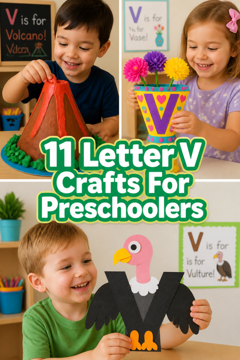 ✌️ 11 Letter V Crafts For Preschoolers