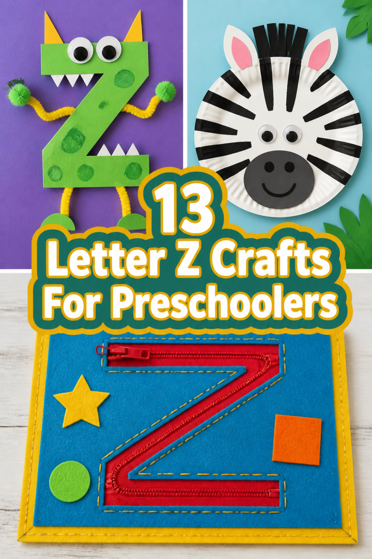🦓 13 Letter Z Crafts For Preschoolers