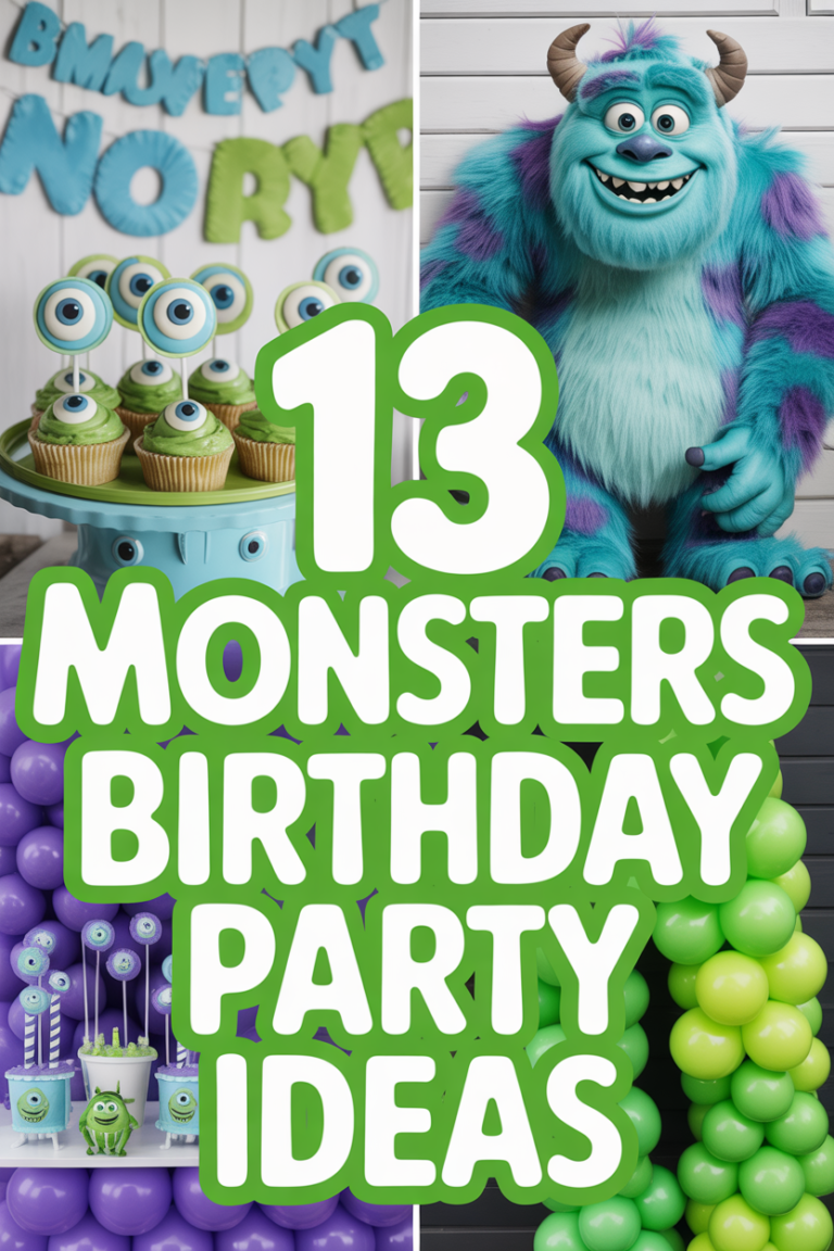 👾 13 Monsters Inc Birthday Party Ideas