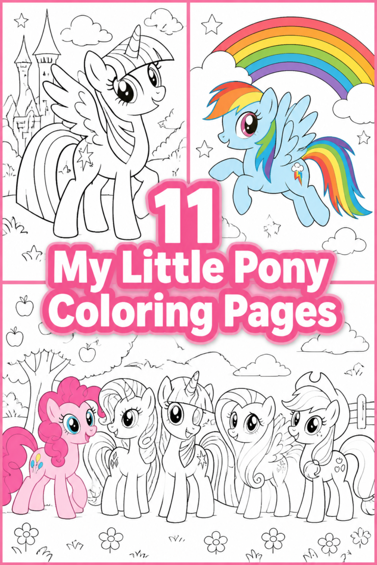 ✨ 11 My Little Pony Coloring Pages