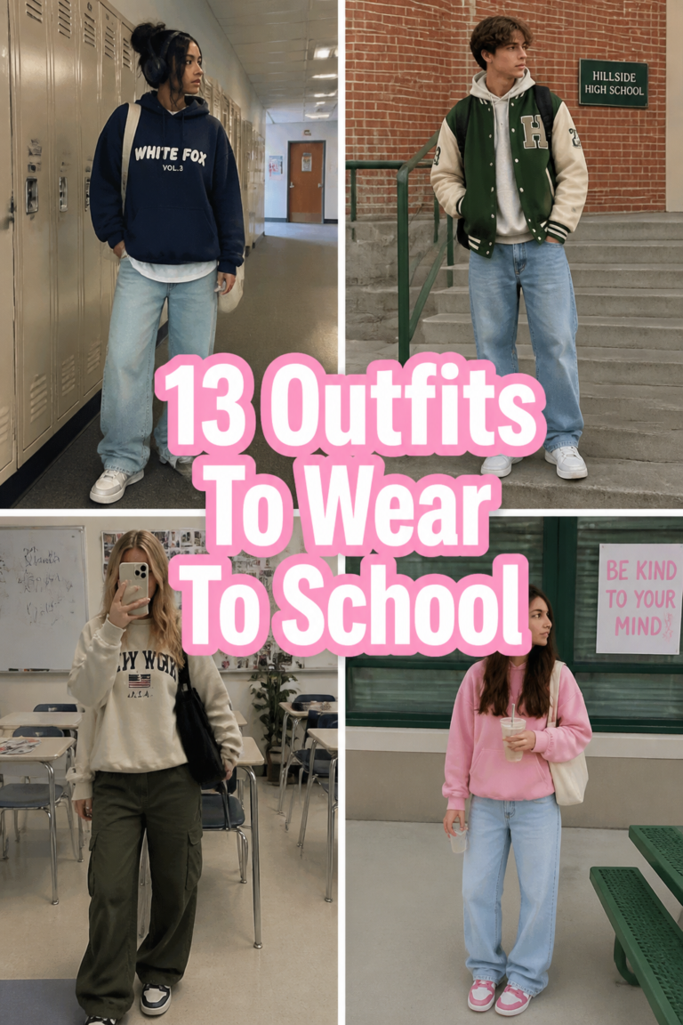 🎒 13 Outfits To Wear To School