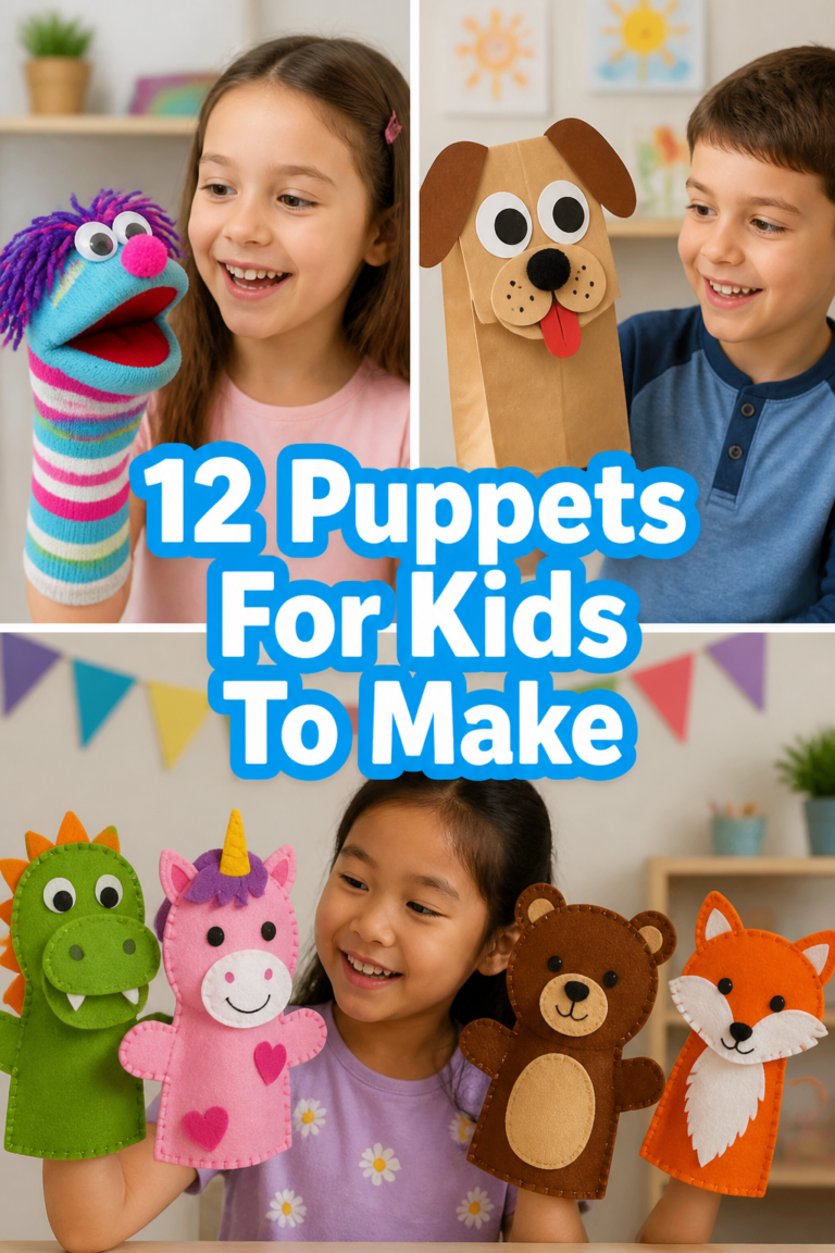 🎭 12 Puppets For Kids To Make