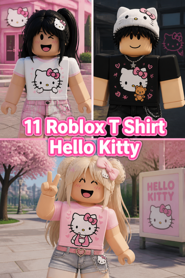 ✨ 11 Roblox T Shirt Hello Kitty