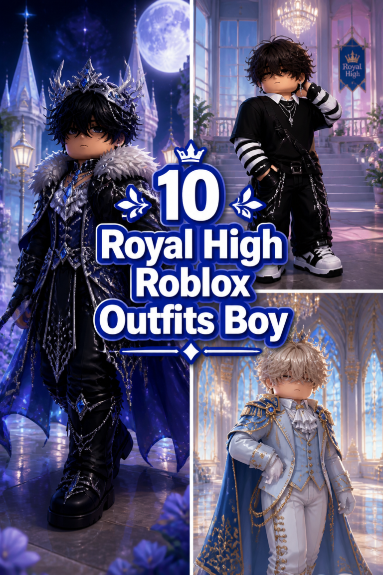 👑 10 Royal High Roblox Outfits Boy