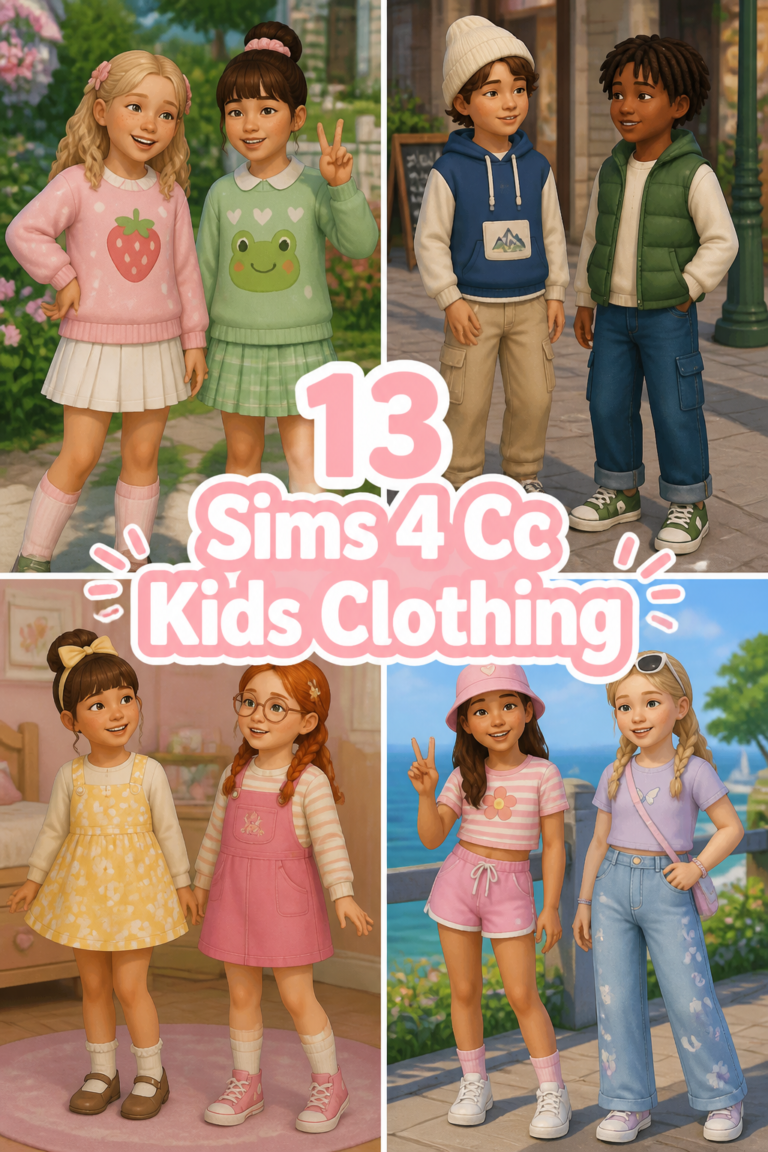 👧 13 Sims 4 Cc Kids Clothing