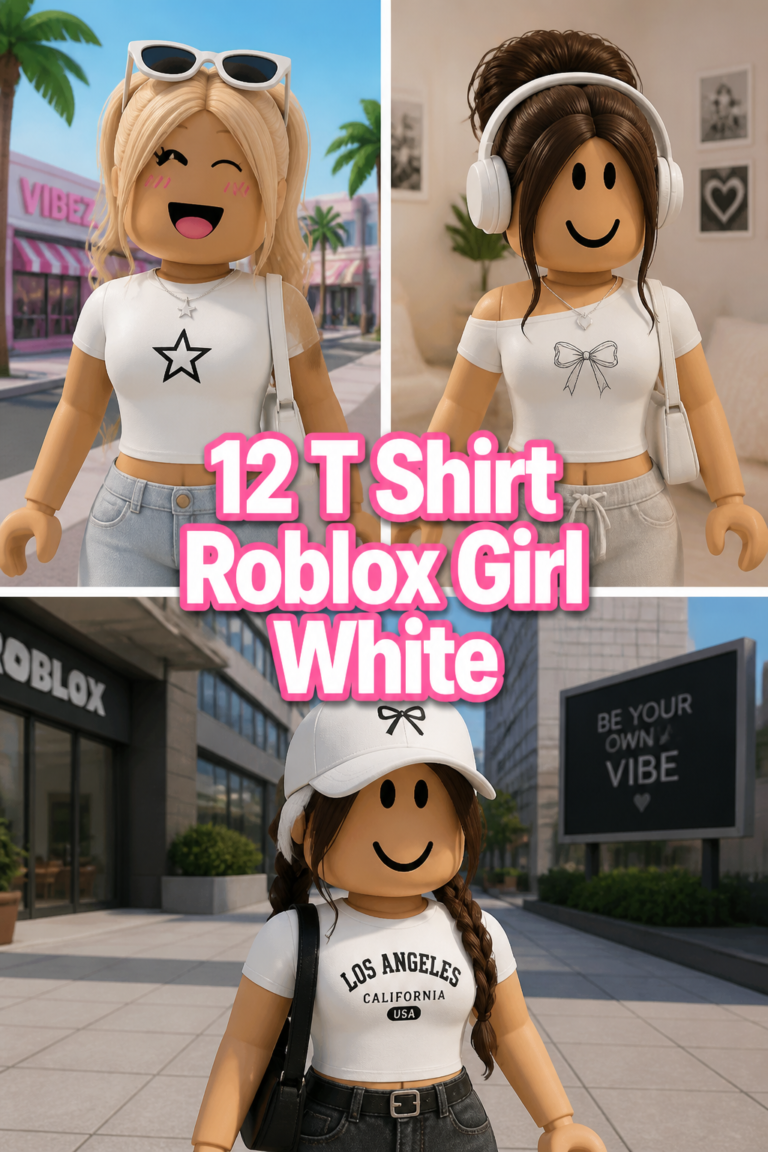 🎀 12 T Shirt Roblox Girl White