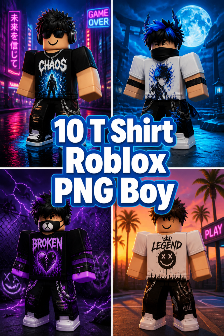 🎮 10 T Shirt Roblox PNG Boy