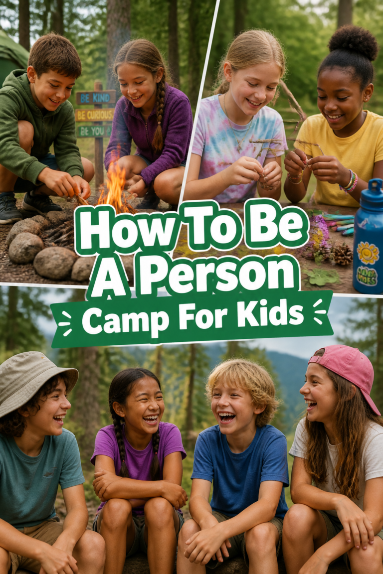 🏕️ How To Be A Person Camp For Kids