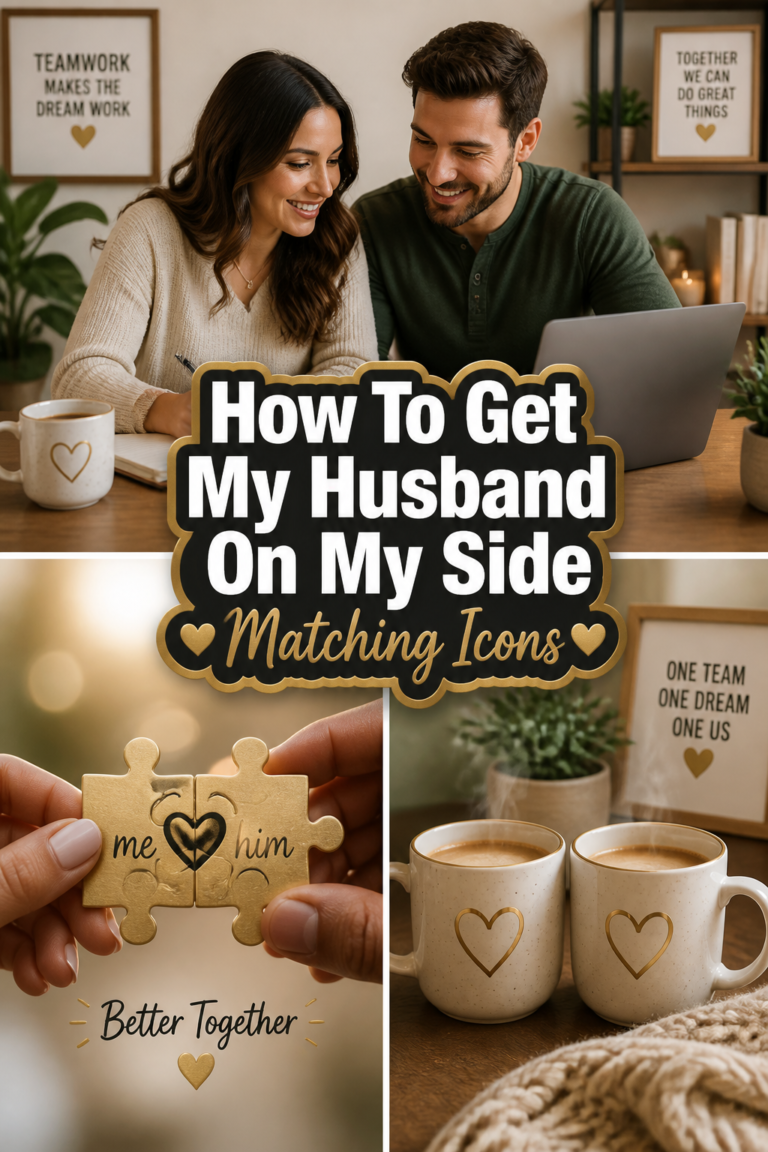 👨‍👩‍👧‍👦 How To Get My Husband On My Side Matching Icons