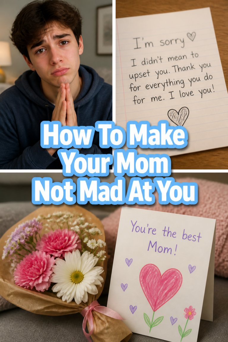 🤗 How To Make Your Mom Not Mad At You