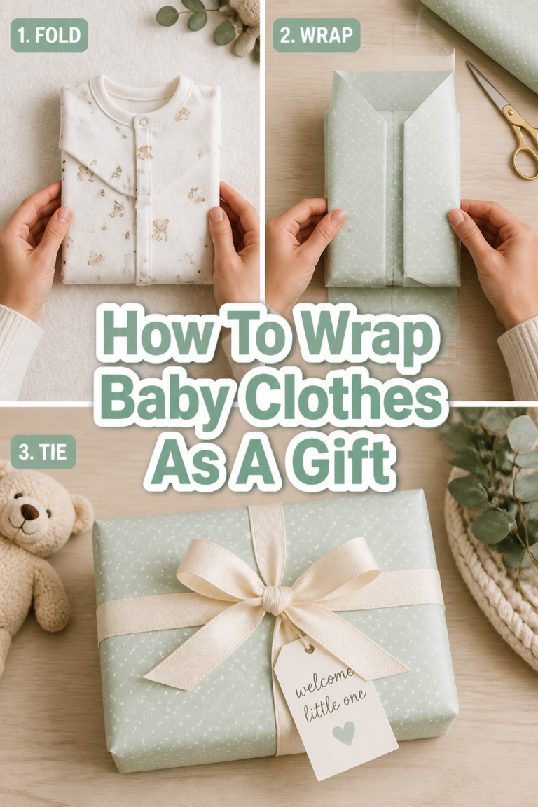How To Wrap Baby Clothes As A Gift