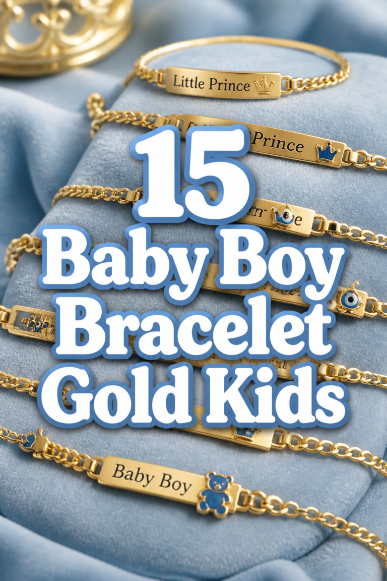 ✨ 15 Baby Boy Bracelet Gold Kids