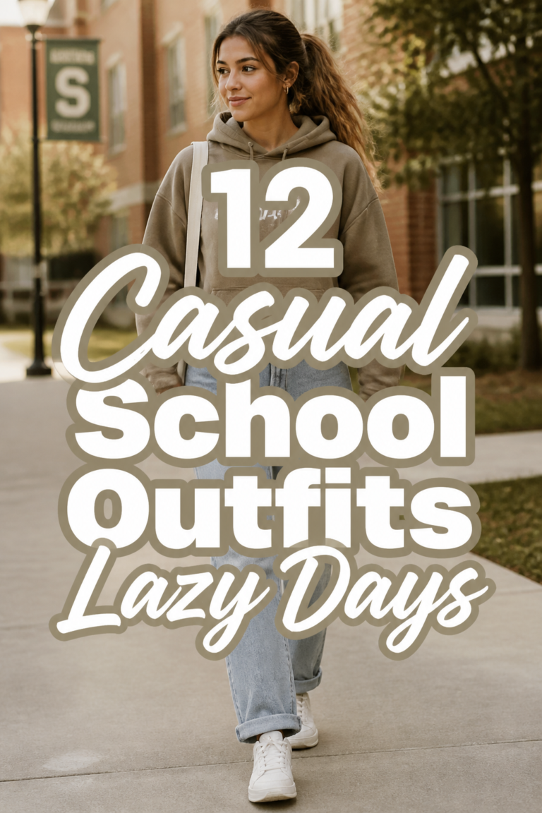 😴 12 Casual School Outfits Lazy Days