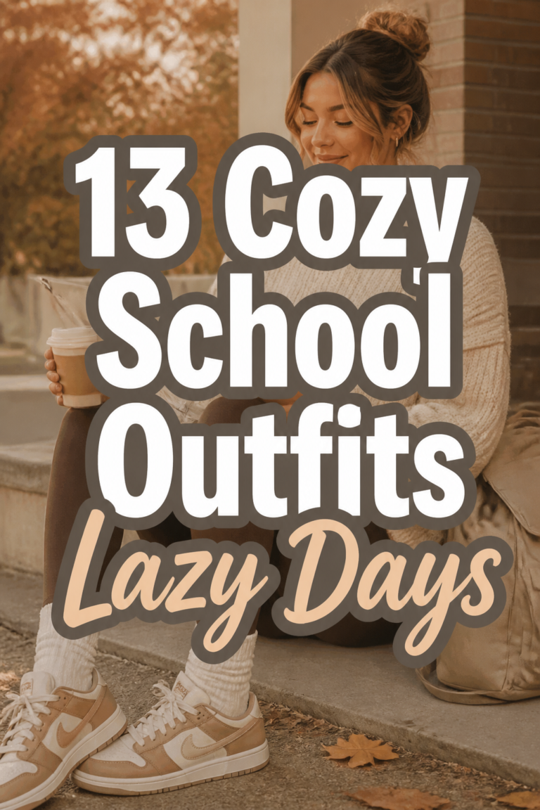 ☁️ 13 Cozy School Outfits Lazy Days