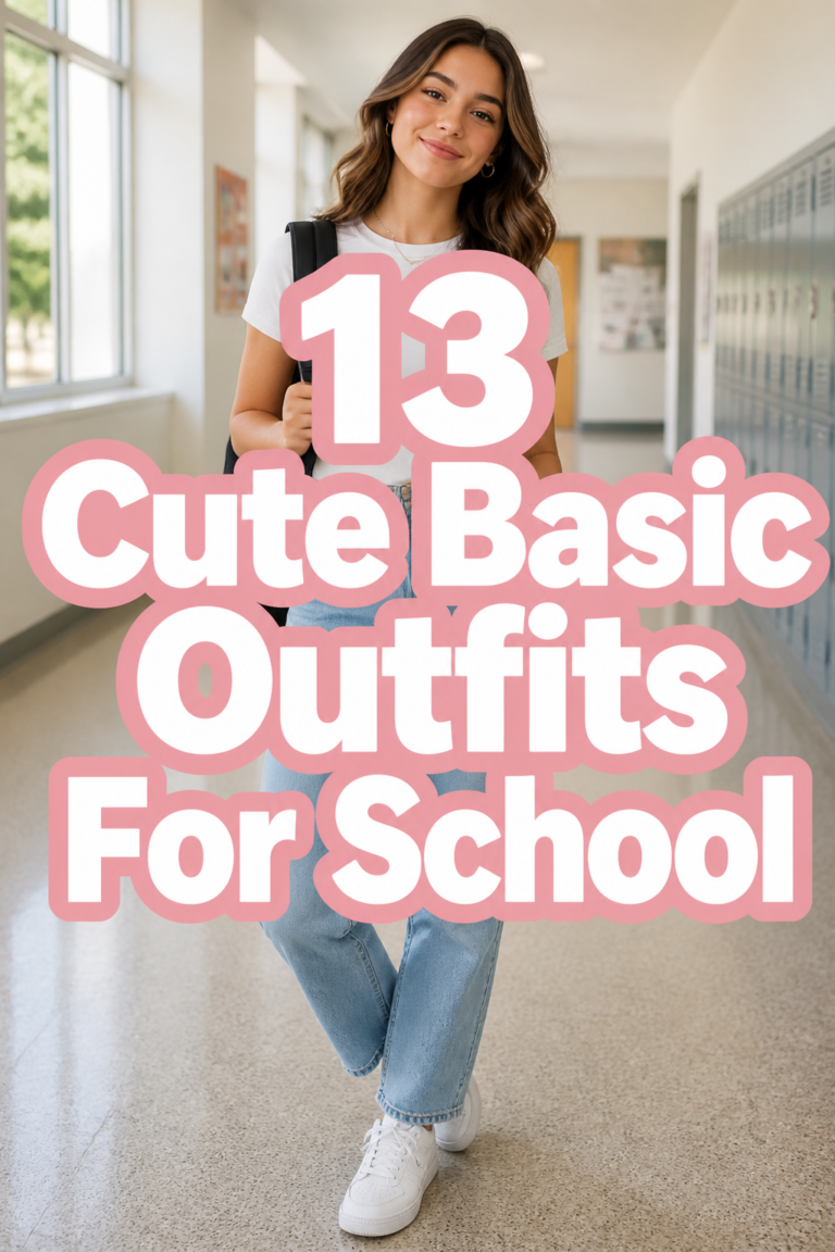 ✨ 13 Cute Basic Outfits For School