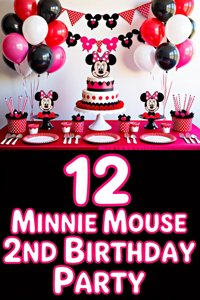 🎀 12 Minnie Mouse 2nd Birthday Party