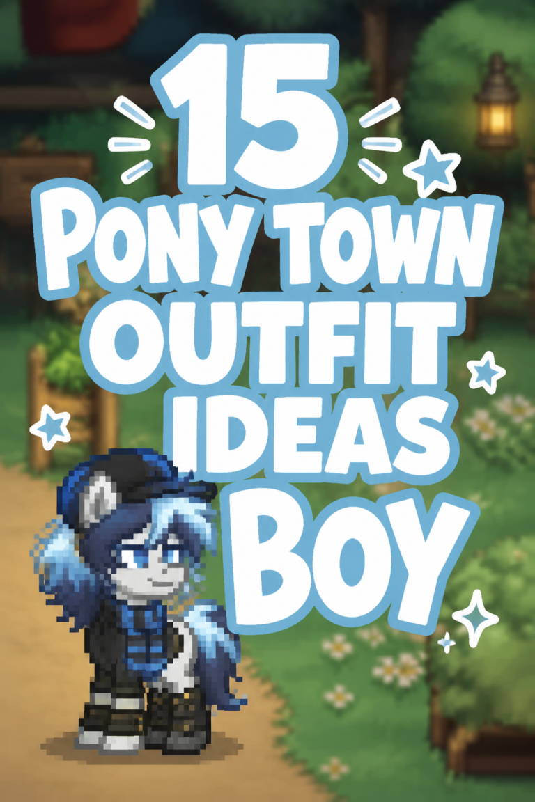 🐎 15 Pony Town Outfit Ideas Boy