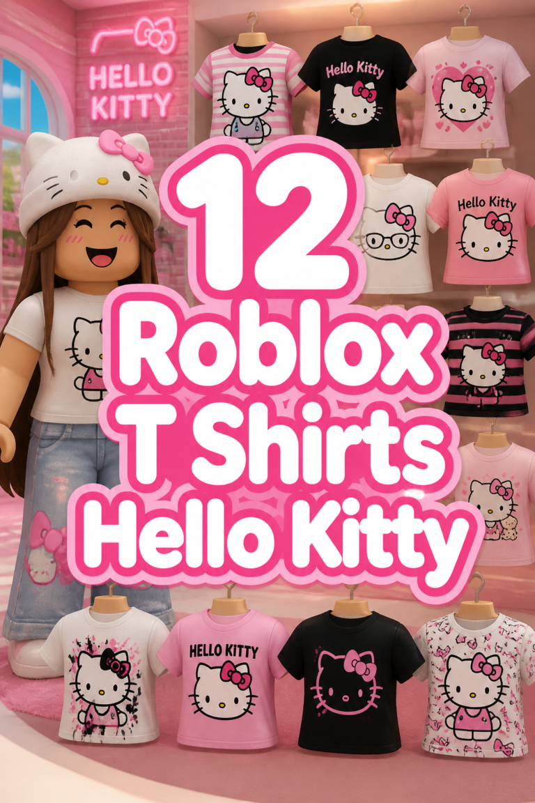 🎀 12 Roblox T Shirts Hello Kitty