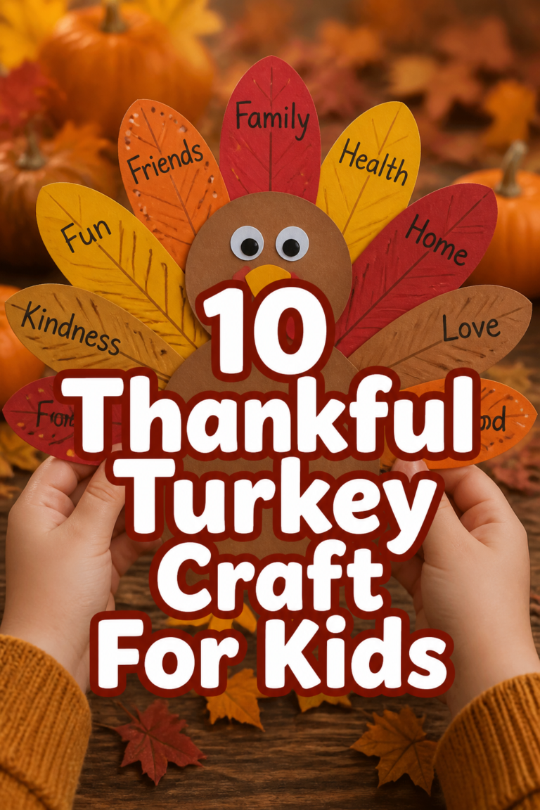 🦃 10 Thankful Turkey Craft For Kids